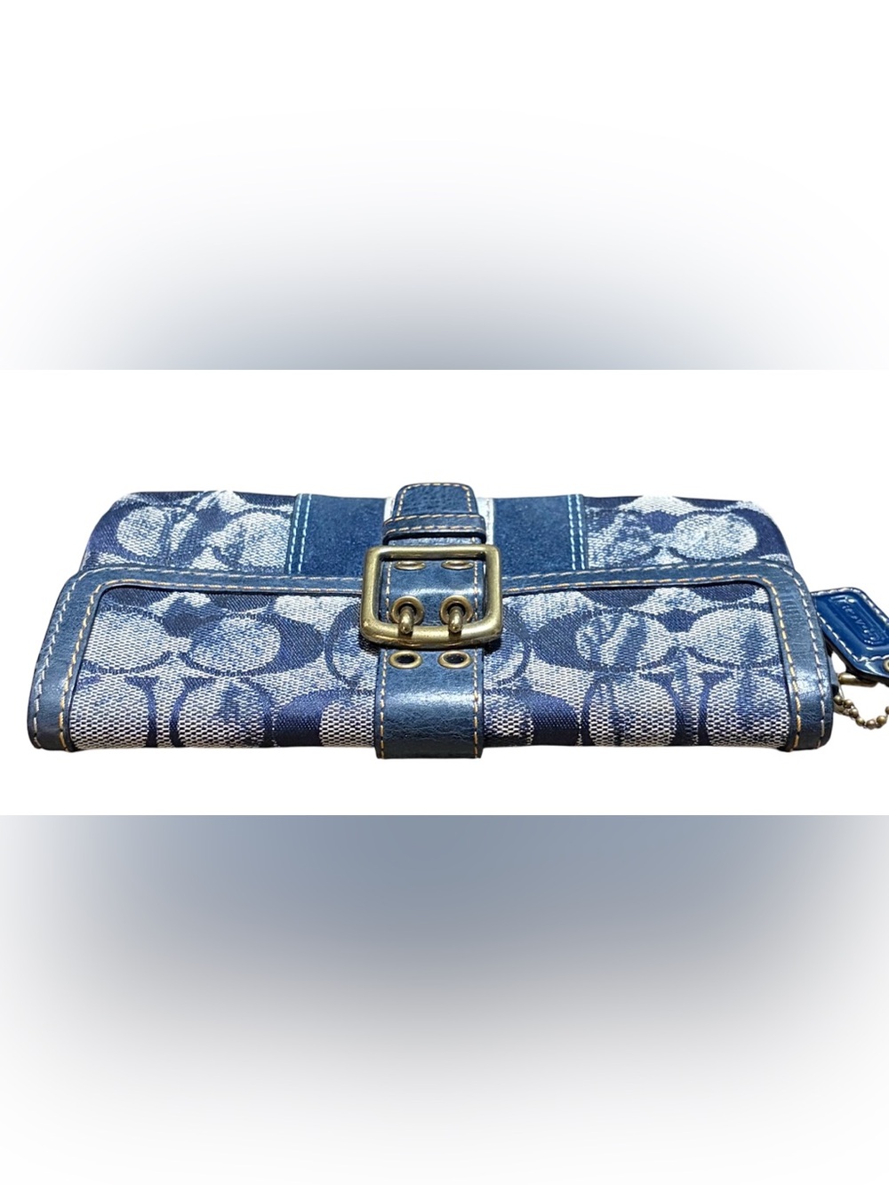 Coach Vintage Denim Tie Dye Clutch Wallet - Picture 5 of 9